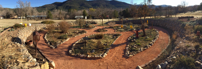 panoramic view of the completed path