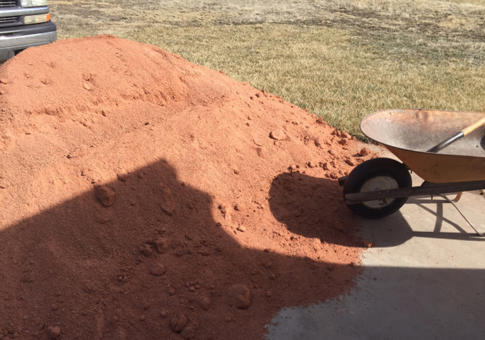 pile of crusher fines